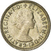 Münze, Australien, Elizabeth II, Sixpence, 1955, Melbourne, S+, Silber, KM:58