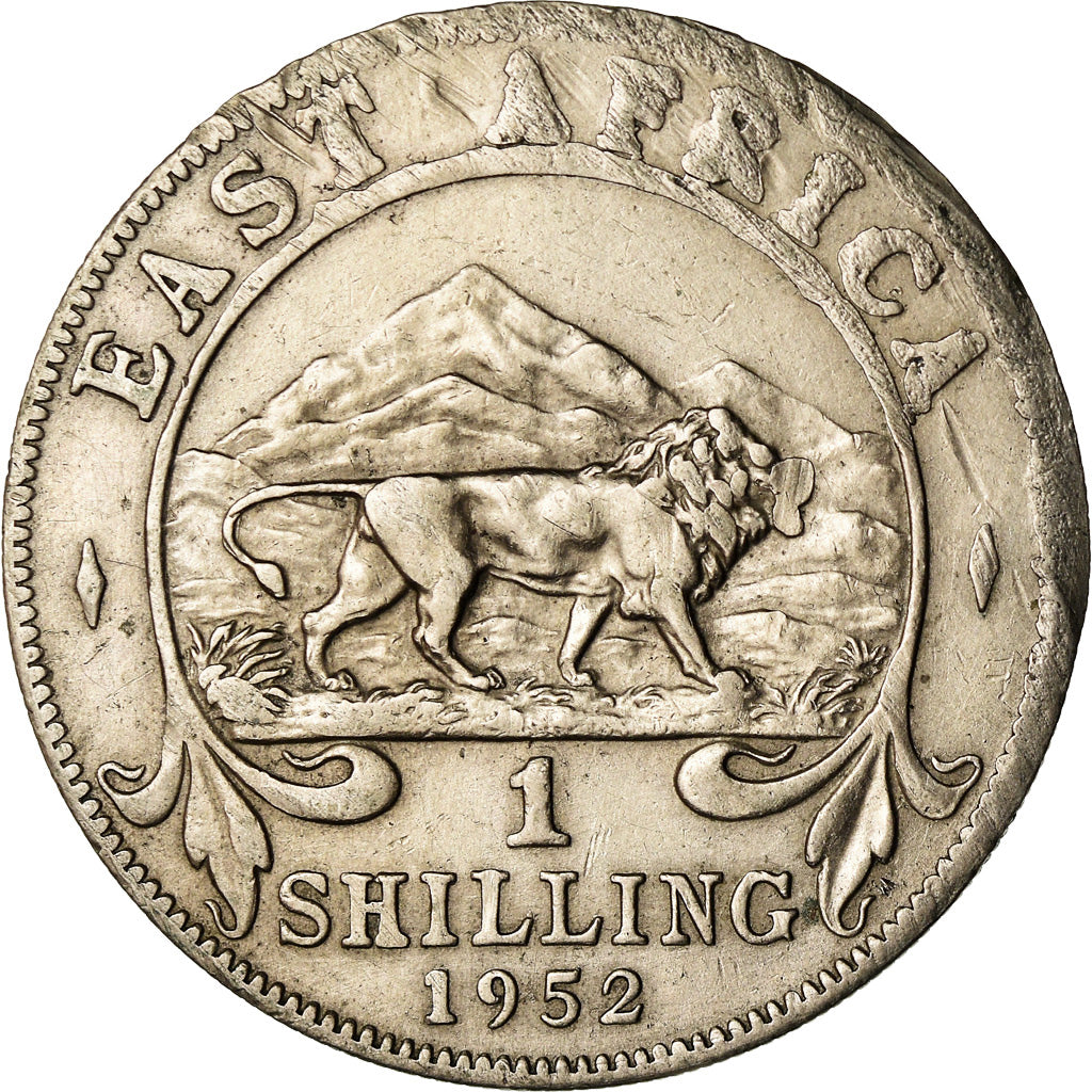 Coin, EAST AFRICA, George VI, Shilling, 1952, EF(40-45), Copper-nickel, KM:31