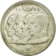 Coin, Belgium, 100 Francs, 100 Frank, 1950, AU(50-53), Silver, KM:138.1