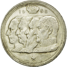 Monnaie, Belgique, 100 Francs, 100 Frank, 1950, TTB+, Argent, KM:138.1