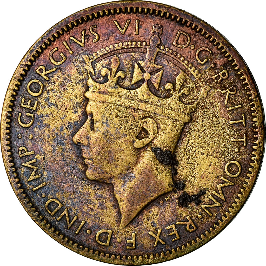 Monnaie, BRITISH WEST AFRICA, George VI, Shilling, 1943, TB+, Nickel-brass