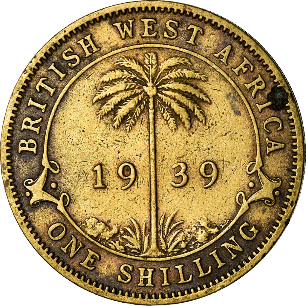 Monnaie, BRITISH WEST AFRICA, George VI, Shilling, 1939, TB+, Nickel-brass