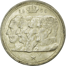 Coin, Belgium, 100 Francs, 100 Frank, 1950, AU(50-53), Silver, KM:138.1