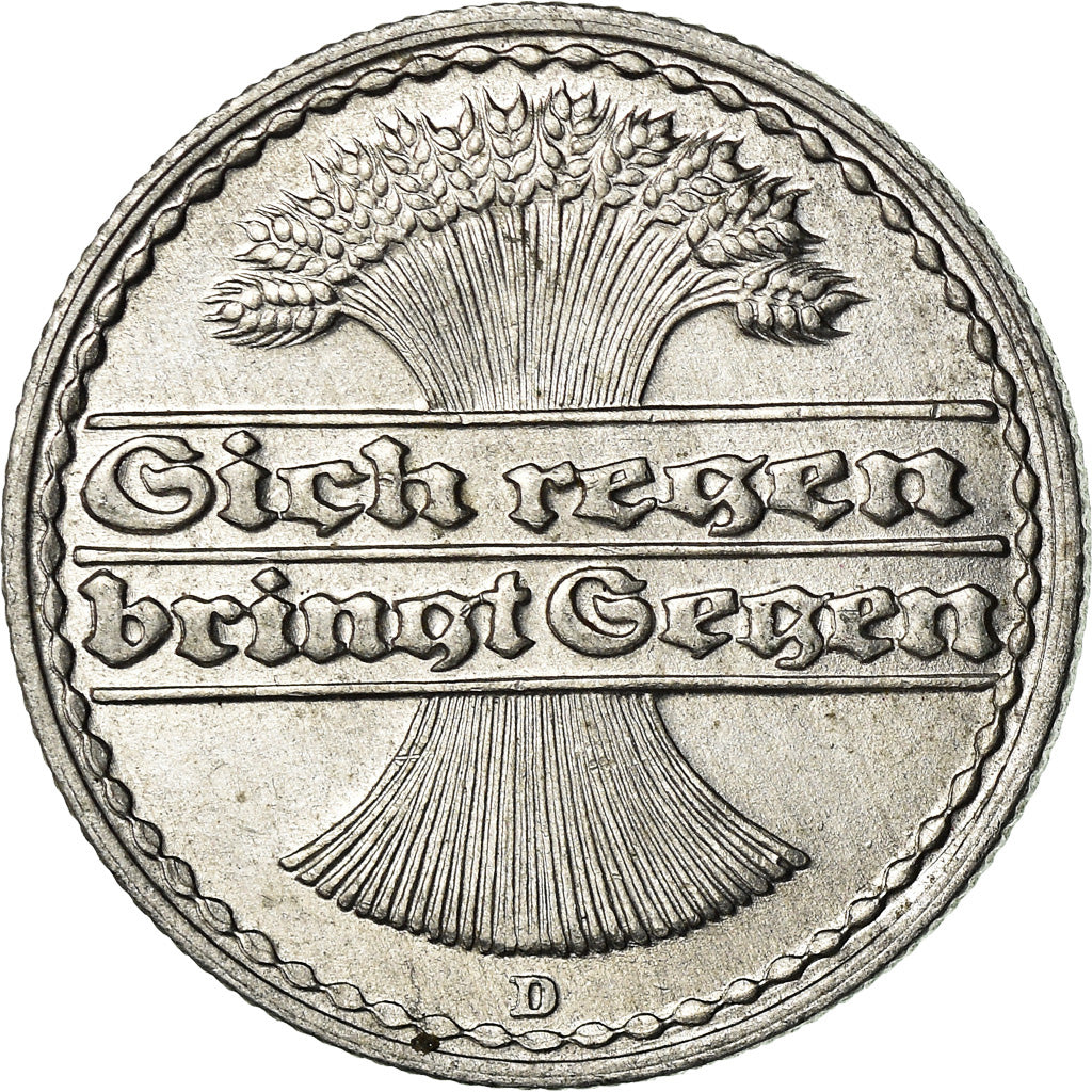 Moneta, GERMANIA, REPUBBLICA DI WEIMAR, 50 Pfennig, 1922, Munich, SPL-
