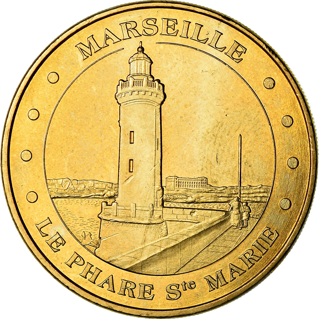 France, Token, Touristic token, Marseille - Le phare Sainte-Marie, Arts &
