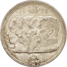 Coin, Belgium, 100 Francs, 100 Frank, 1950, AU(50-53), Silver, KM:138.1