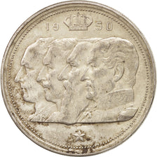 Monnaie, Belgique, 100 Francs, 100 Frank, 1950, TTB+, Argent, KM:138.1