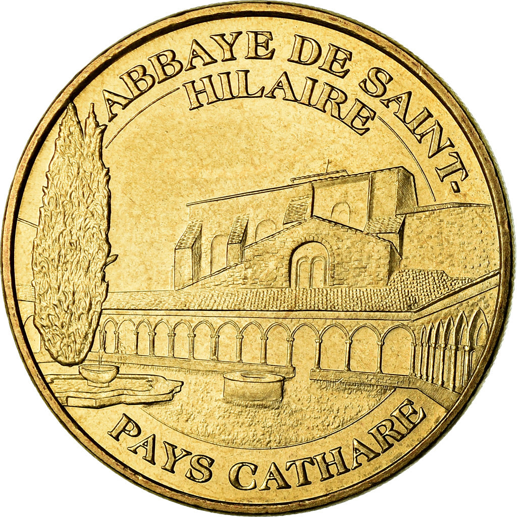 France, Token, Touristic token, 11/ Abbaye de Saint-Hilaire, Arts & Culture