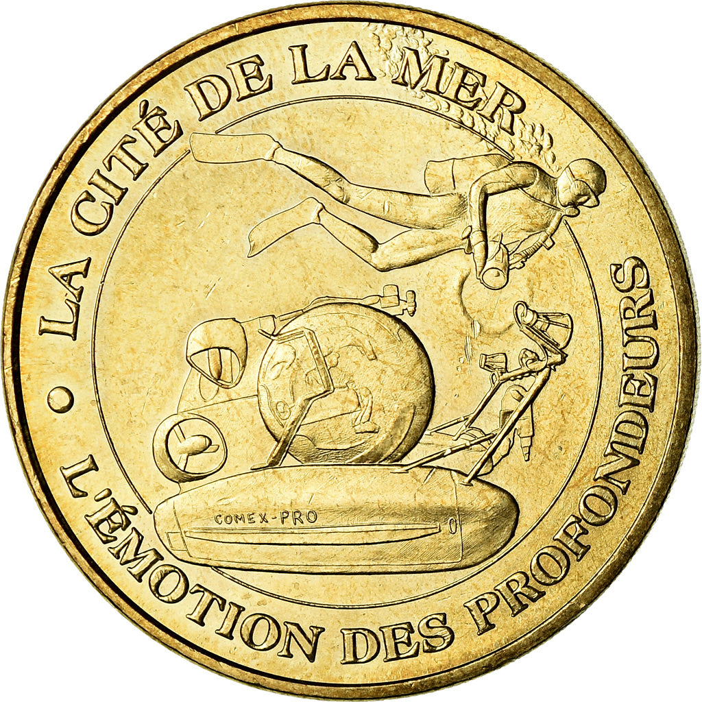 France, Jeton, Jeton Touristique, Cherbourg - Cité de la Mer n°6 - Emotion des