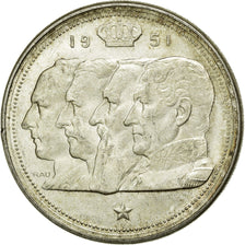 Coin, Belgium, 100 Francs, 100 Frank, 1951, AU(50-53), Silver, KM:139.1