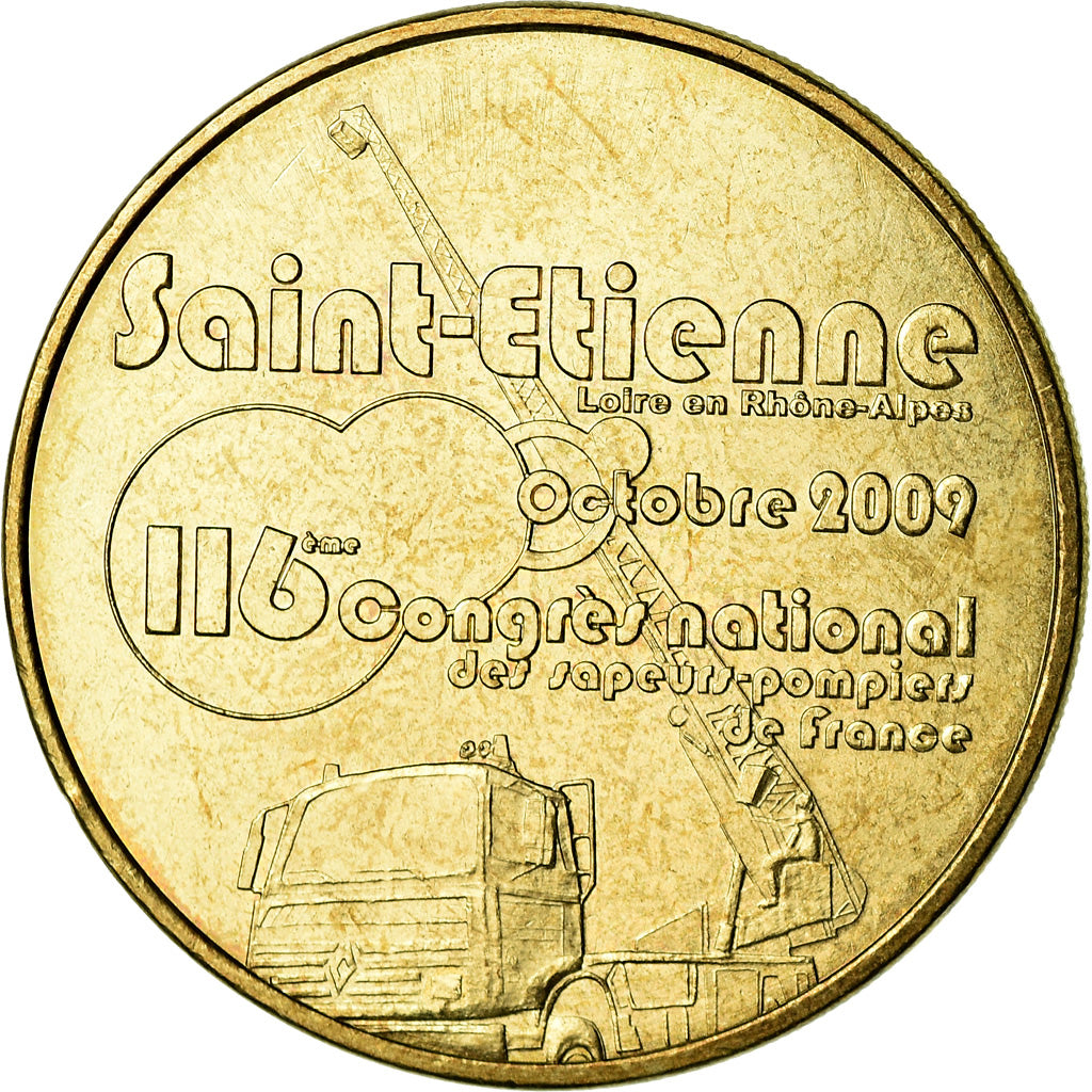 France, Jeton, Jeton Touristique, 42/ Congrès Sapeur-Pompiers - Saint-Etienne
