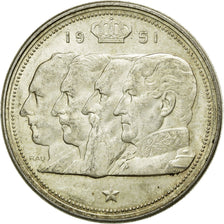 Coin, Belgium, 100 Francs, 100 Frank, 1951, AU(50-53), Silver, KM:139.1