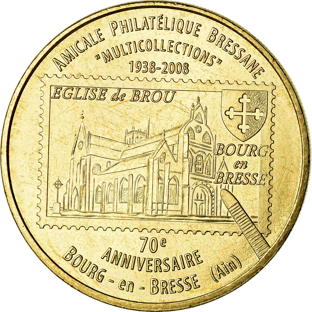 France, Jeton, Jeton Touristique, Bourg en Bresse - Amicale Philatélique, Arts