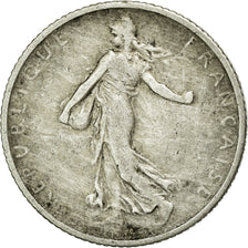 Coin, France, Semeuse, Franc, 1907, Paris, VF(30-35), Silver, KM:844.1