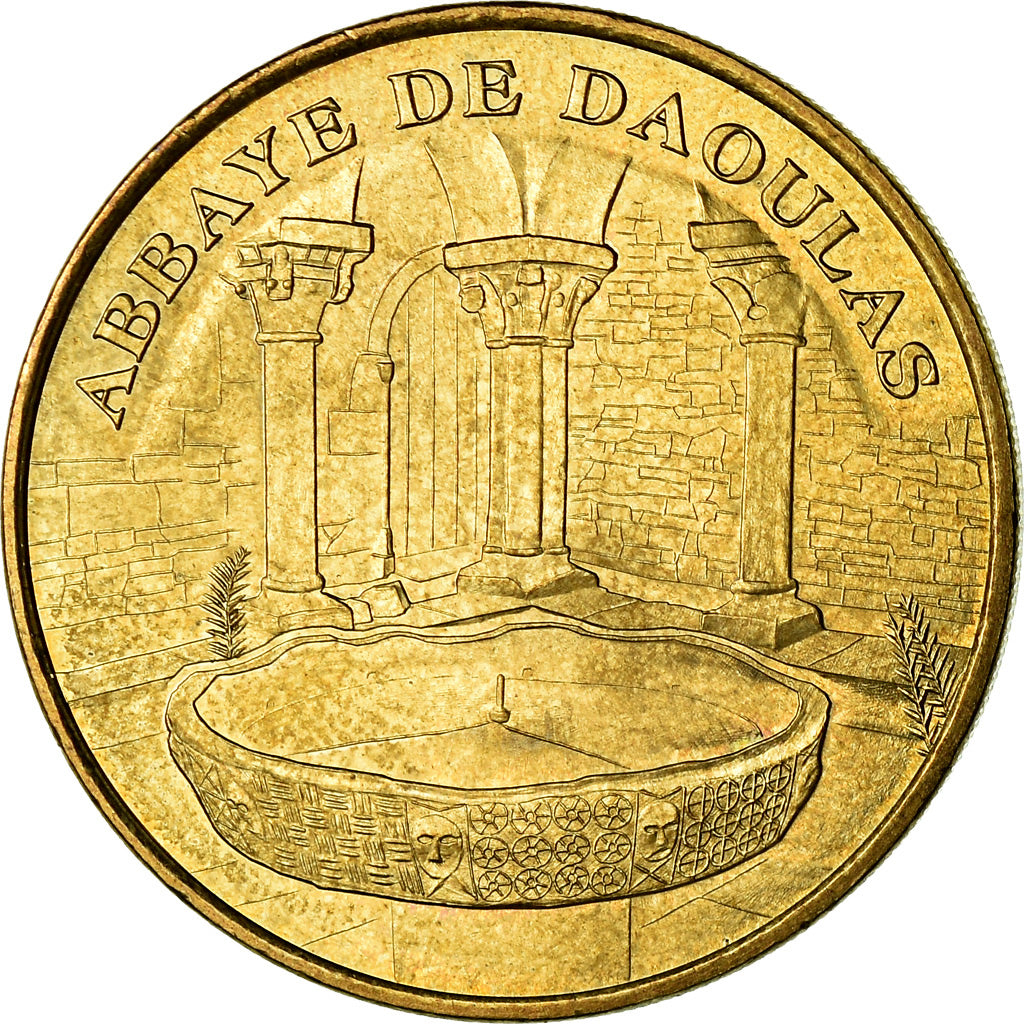 France, Jeton, Jeton Touristique, 29/ Abbaye de Daoulas, Arts & Culture, 2007