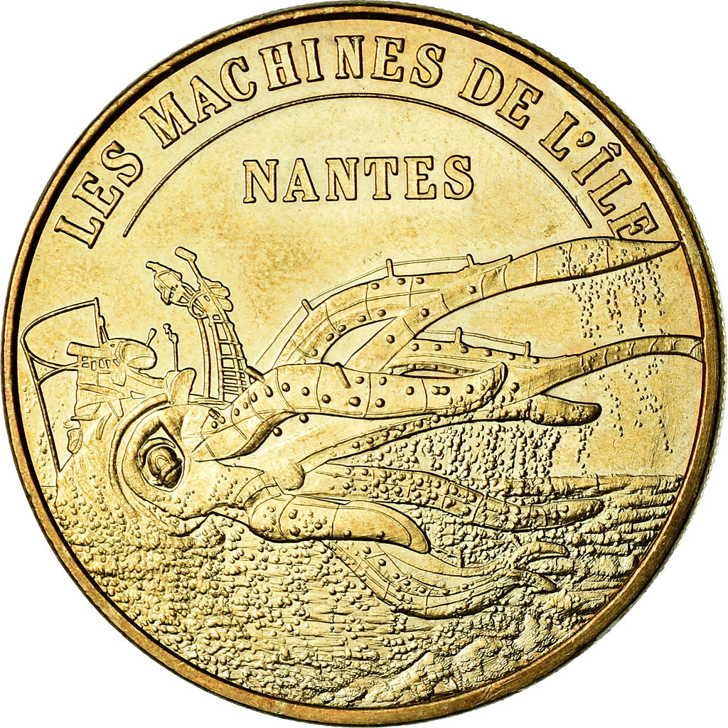 France, Jeton, Jeton Touristique, Nantes -  Les machines de l'ile n°2, Arts &
