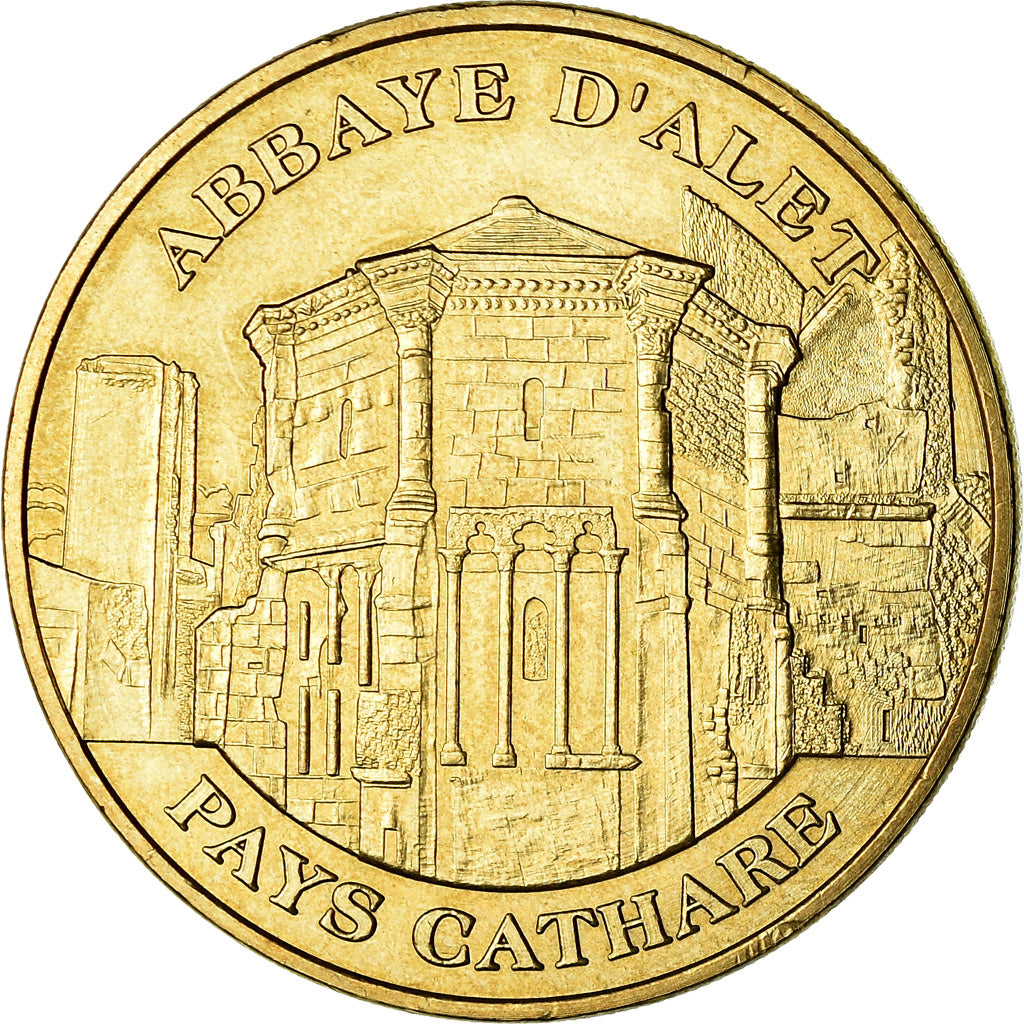 Francia, Token, Jetón turístico, 11/ Abbaye d'Alet, Arts & Culture, 2010, MDP