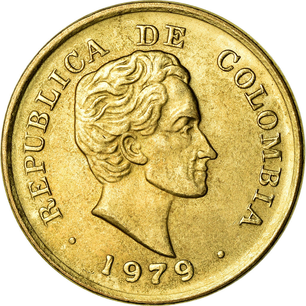 Moneda, Colombia, 25 Centavos, 1979, EBC, Aluminio - bronce, KM:267