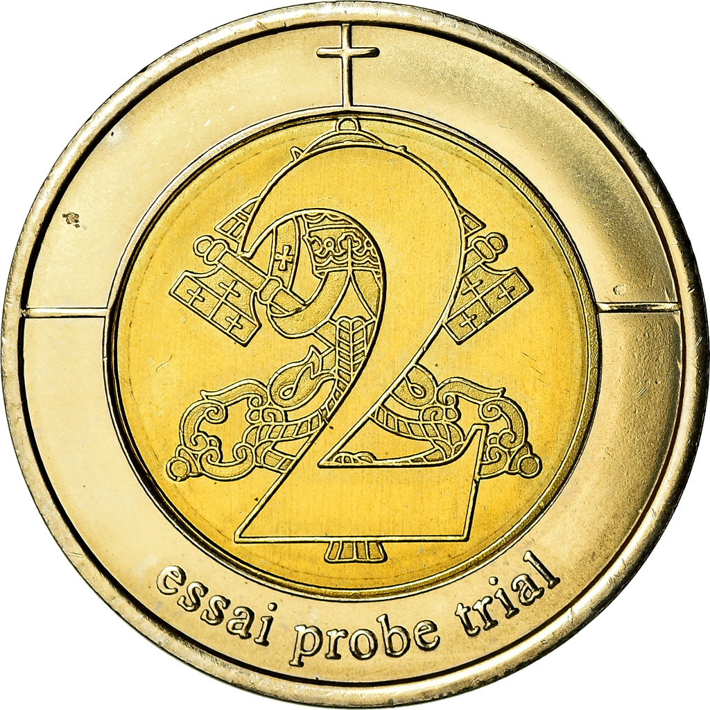 Vatican, 2 Euro, 2005, unofficial private coin, MS(65-70), Bi-Metallic