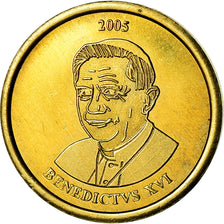 Vatican, 10 Euro Cent, 2005, unofficial private coin, MS(65-70), Brass