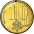 Vatican, 10 Euro Cent, 2005, unofficial private coin, MS(65-70), Brass