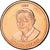 Vatican, 5 Euro Cent, 2005, unofficial private coin, MS(65-70), Copper Plated