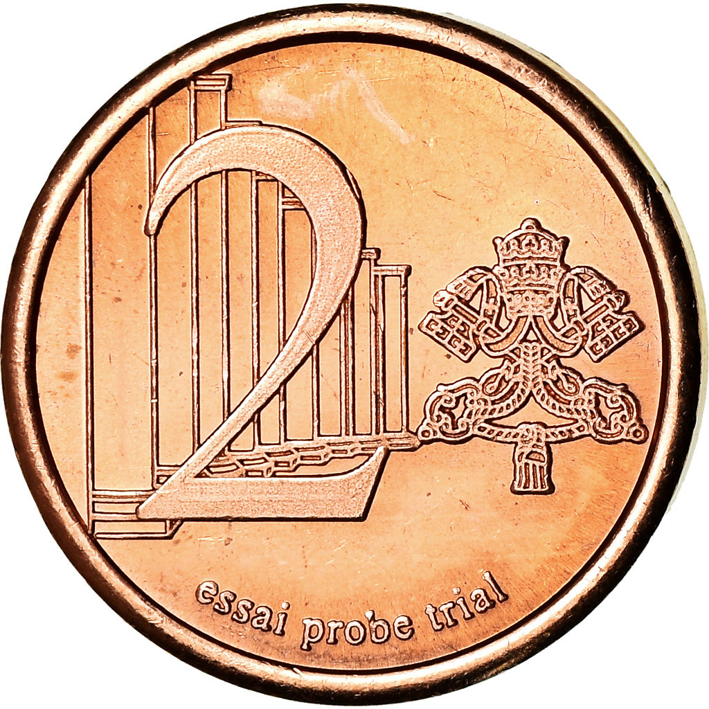 Vatican, 2 Euro Cent, 2005, unofficial private coin, MS(65-70), Copper Plated