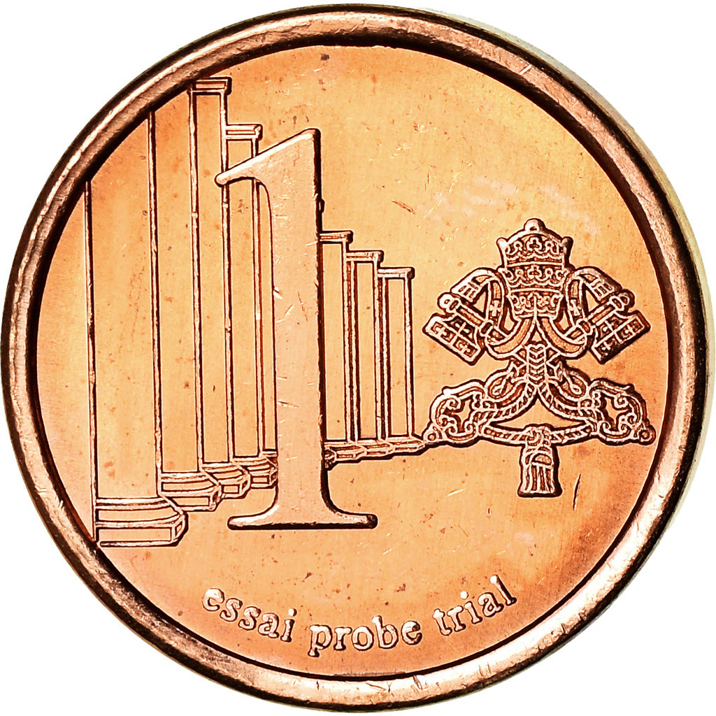 Vatican, Euro Cent, 2005, unofficial private coin, MS(65-70), Copper Plated