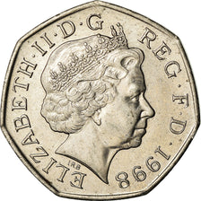 Coin, Great Britain, Elizabeth II, 50 Pence, 1998, EF(40-45), Copper-nickel