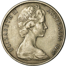 Moneta, Australia, Elizabeth II, 20 Cents, 1967, MB+, Rame-nichel, KM:66