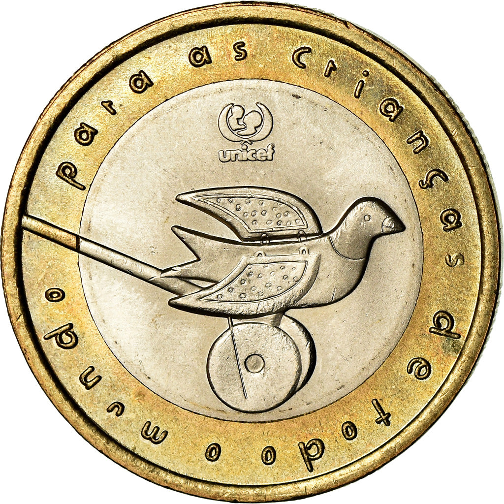 Münze, Portugal, 200 Escudos, 1999, Lisbon, S+, Bi-Metallic, KM:720