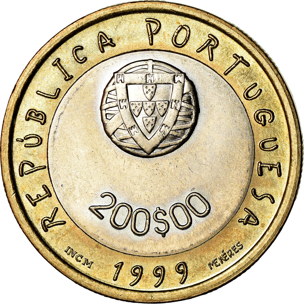 Munten, Portugal, 200 Escudos, 1999, Lisbon, PR, Bi-Metallic, KM:720