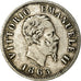 Coin, Italy, Vittorio Emanuele II, 50 Centesimi, 1863, Milan, VF(30-35), Silver