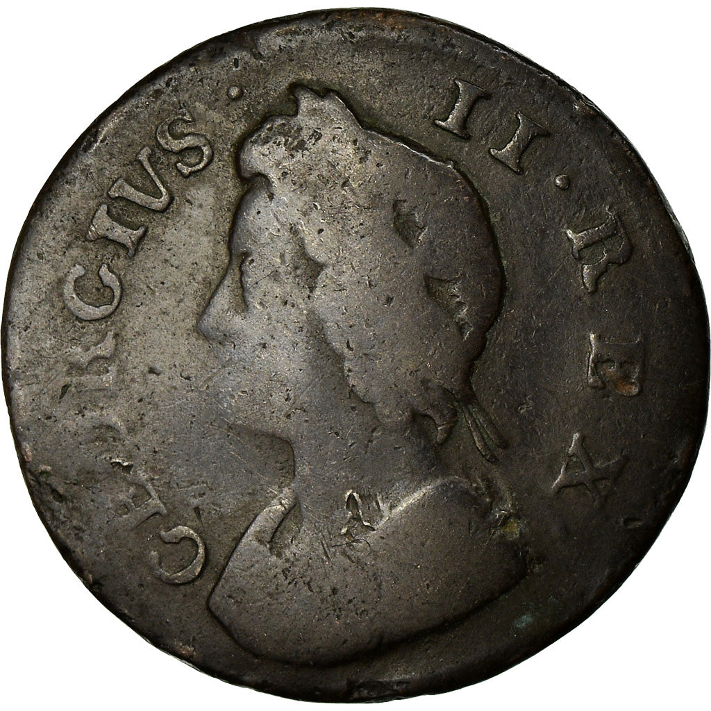Munten, Groot Bretagne, George II, Farthing, 1736, ZG+, Koper, KM:572