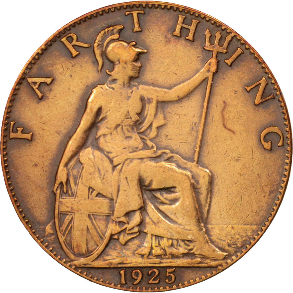 Great Britain, George V, Farthing, 1925, EF(40-45), Bronze, KM:808.2