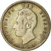 Moneda, Ecuador, 2 Decimos, Dos, 1889, Santiago, BC+, Plata, KM:51.2
