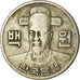 Moneda, COREA DEL SUR, 100 Won, 1974, BC+, Cobre - níquel, KM:9