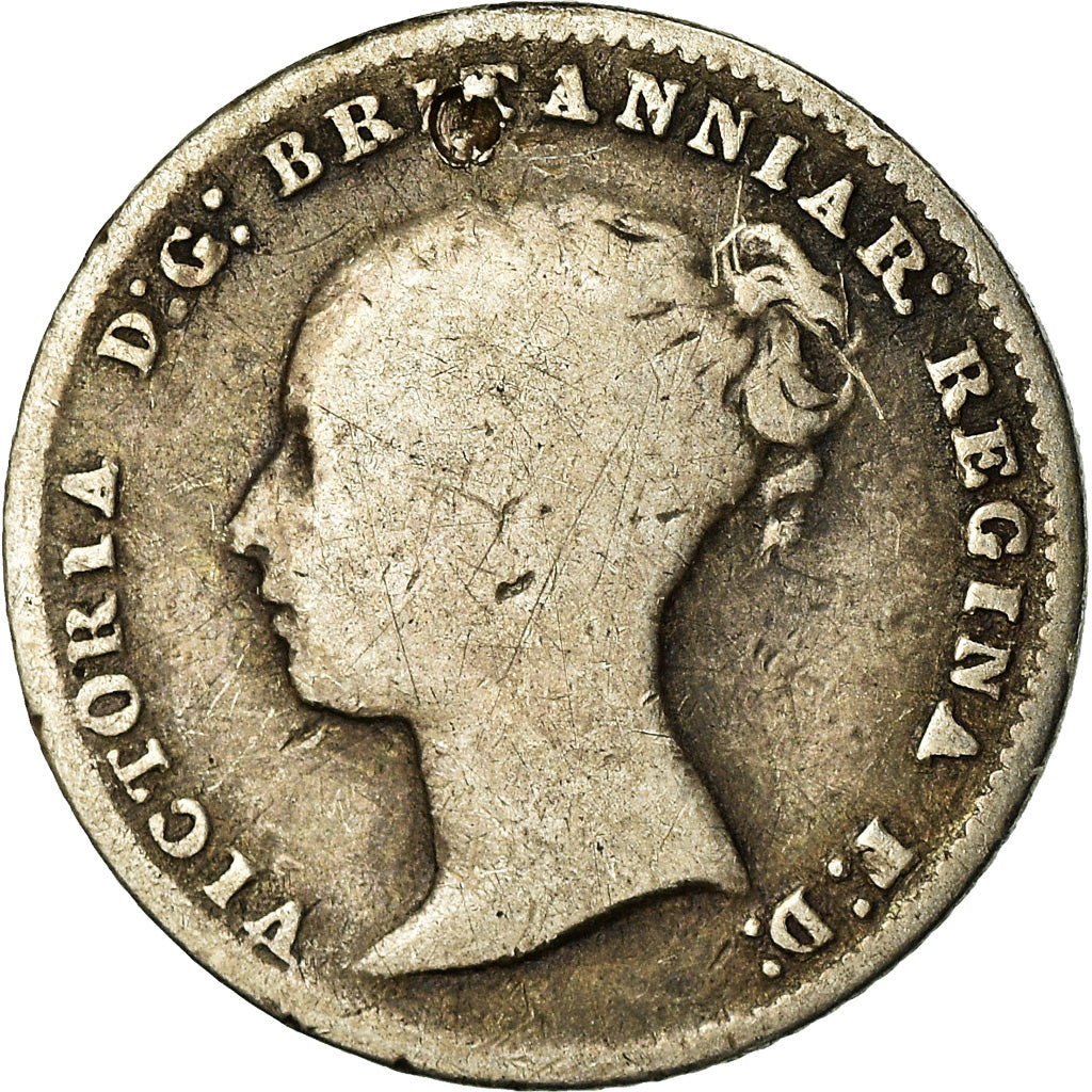 Monnaie, Grande-Bretagne, Victoria, 4 Pence, Groat, 1854, TB, Argent, KM:731.1