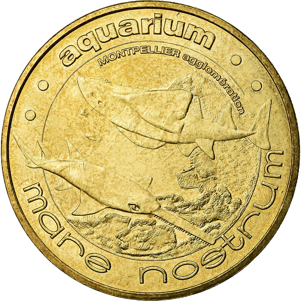 Francia, Token, Jetón turístico, Montpellier -  Aquarium Mare Nostrum n°1
