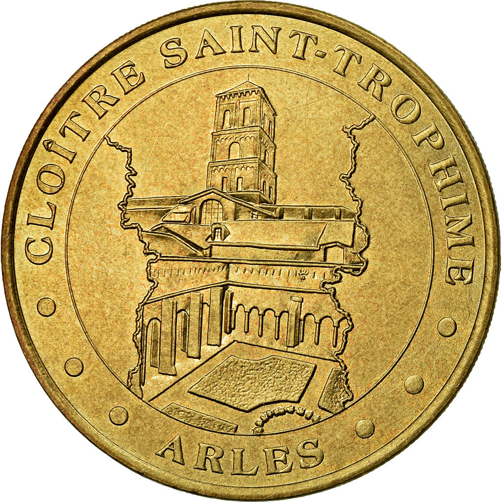 Francia, Token, Jetón turístico, Arles - Cloître, Arts & Culture, 2002, MDP