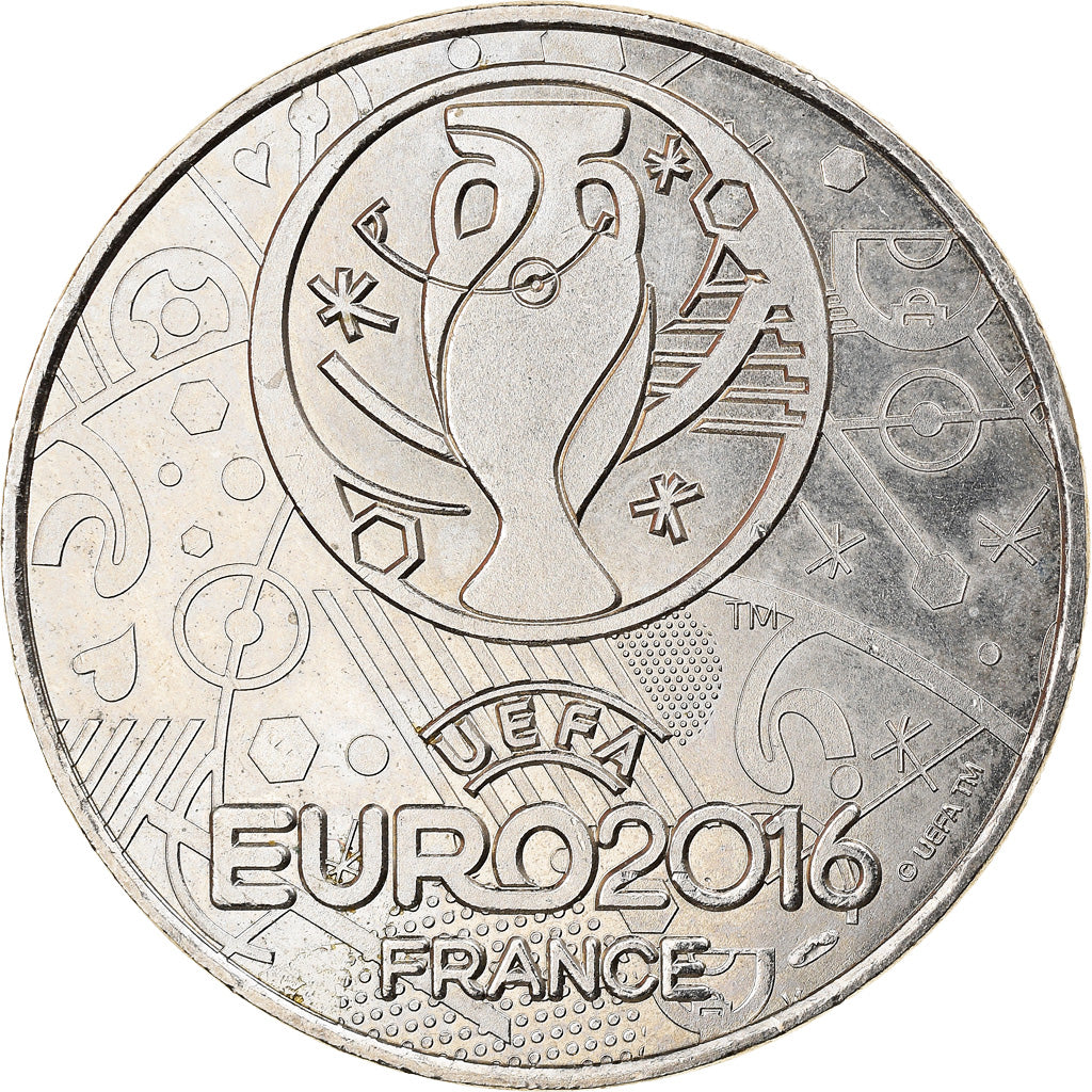 France, Jeton, Football, Pays de Galles, Euro, Sports & leisure, 2016, MS(64)
