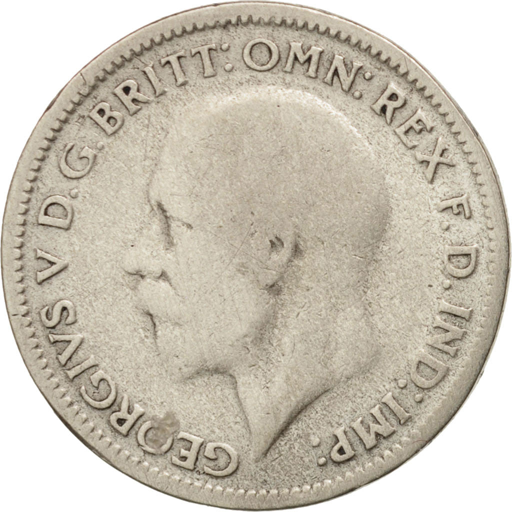 Great Britain, George V, 6 Pence, 1933, VF(20-25), Silver, KM:832