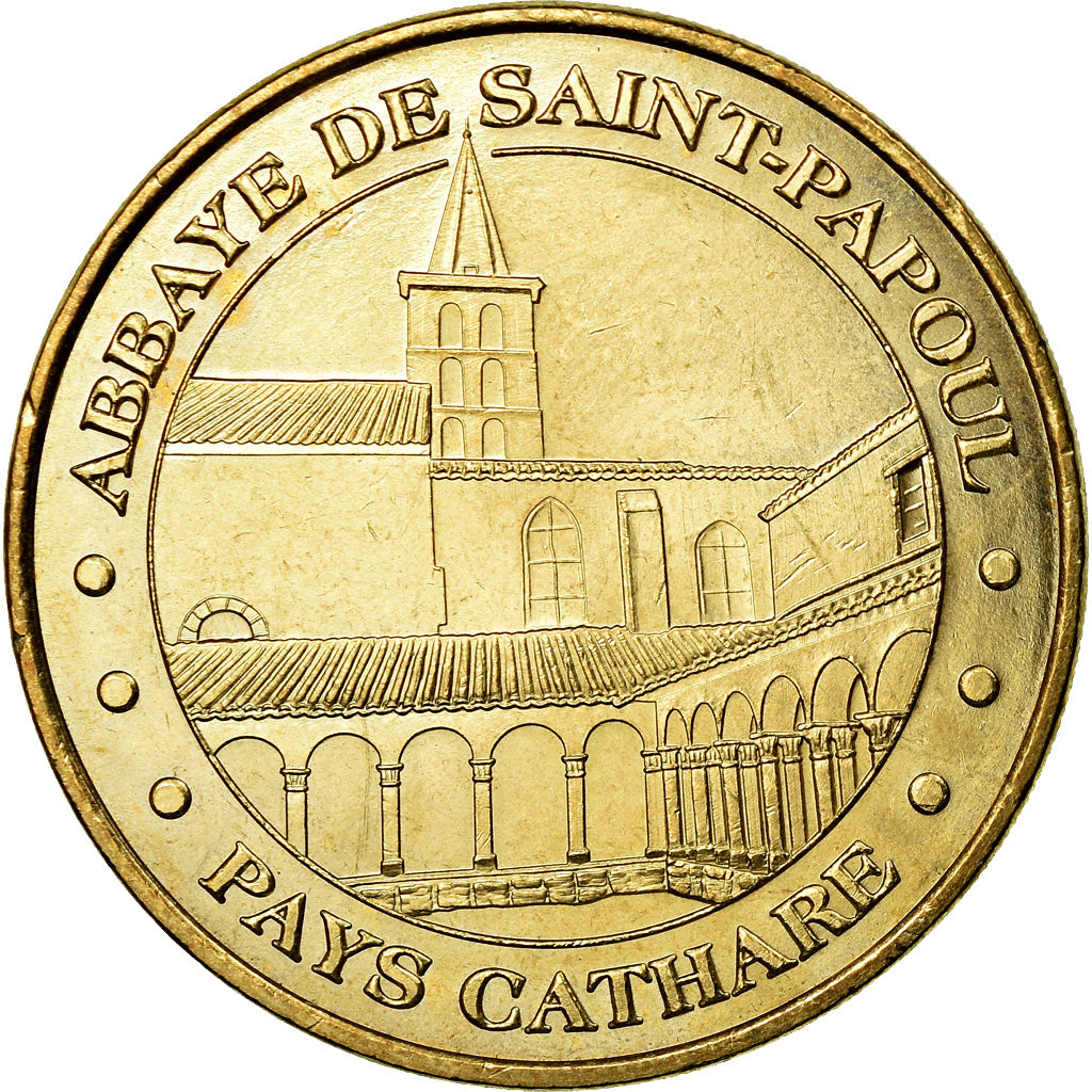France, Token, Touristic token, 11/ Abbaye de Saint-Papoul, Arts & Culture