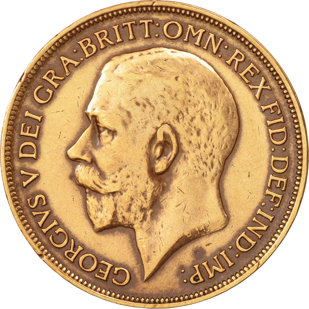 Great Britain, George V, Penny, 1914, EF(40-45), Bronze, KM:810