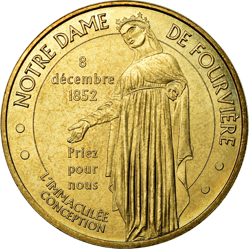 Francja, Token, Żeton turystyczny, Lyon - Notre Dame de Fourvière n°2, Sztuka