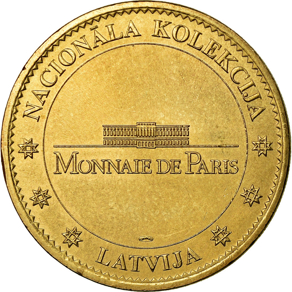 Latvia, Token, Touristic token, Riga - Melngalvju Nams, Arts & Culture, 2007