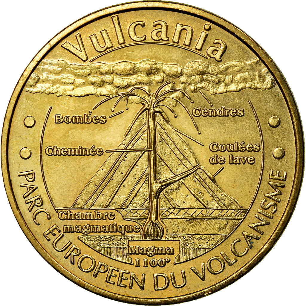 Francia, Token, Touristic token, Saint-Ours-Les-Roches - Vulcania n°3, Arts &