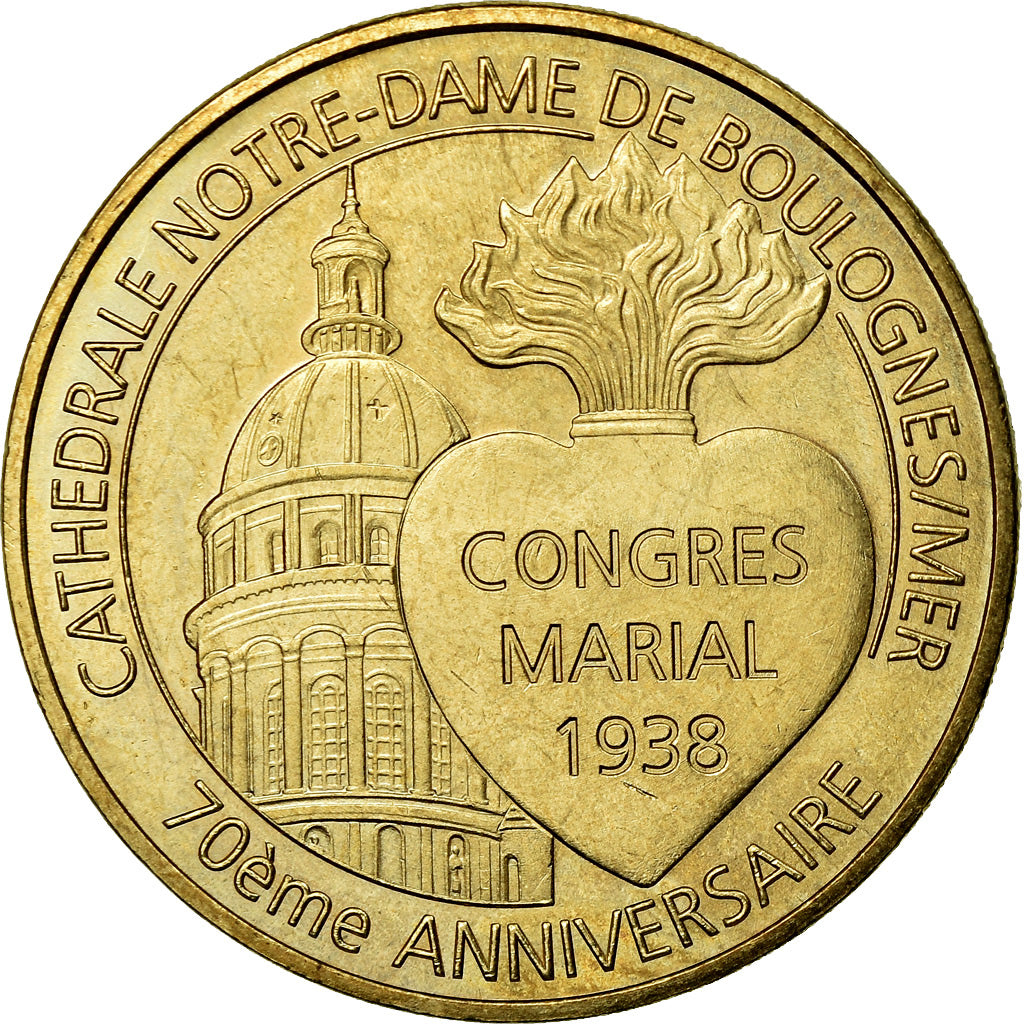 Francia, Token, Touristic token, 62/ Boulogne sur Mer - Cathédrale, Arts &