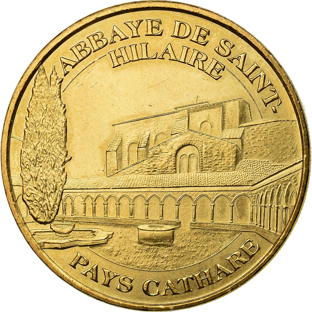 France, Token, Touristic token, 11/ Abbaye de Saint-Hilaire, Arts & Culture