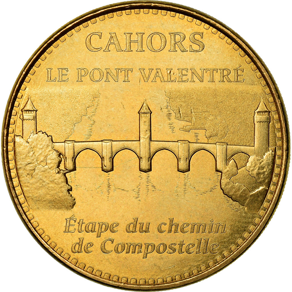 France, Token, Touristic token, 46/ Le Pont Valentré - Cahors, Arts & Culture